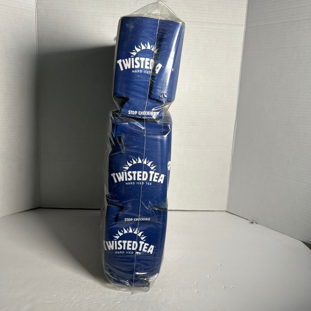 Twisted Tea Hard Iced Tea Blue Foam Can Koozie Insulators Bulk Pack New